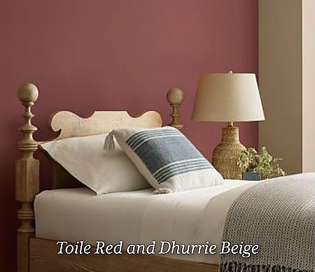 Toile Red & Dhurrie Beige