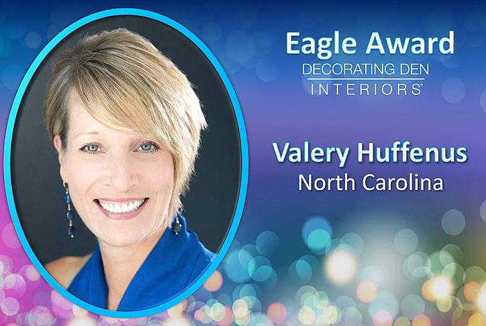 Interior designer Valery Huffenus was awarded with an Eagle Award for her outstanding sales last year.